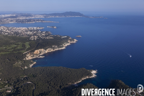 Vue aérienne du Var