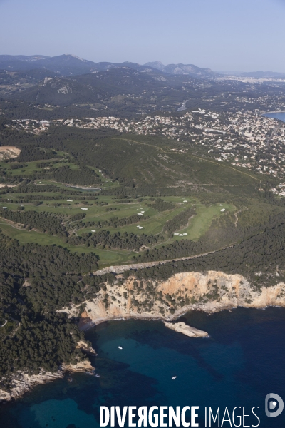 Vue aérienne du Var