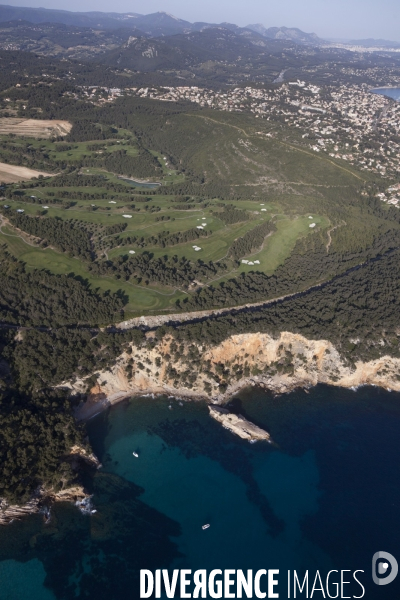 Vue aérienne du Var