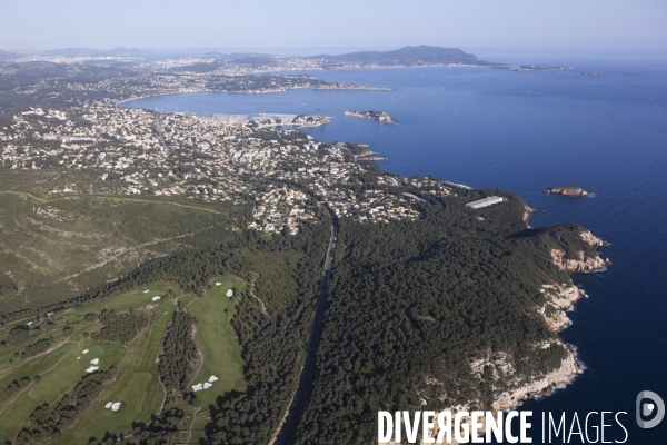 Vue aérienne du Var