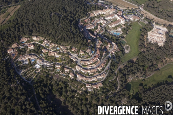 Vue aérienne du Var