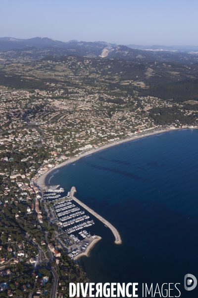 Vue aérienne du Var