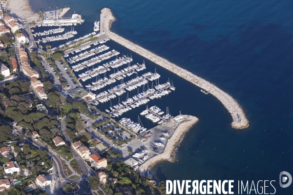 Vue aérienne du Var