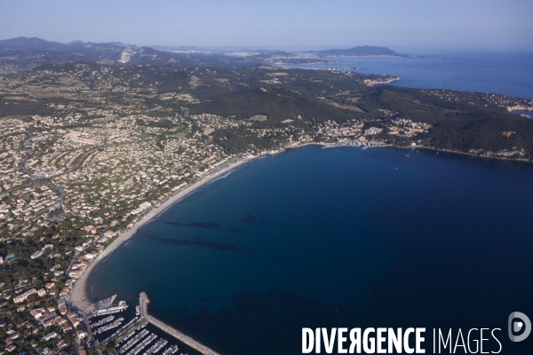 Vue aérienne du Var