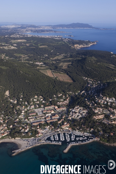 Vue aérienne du Var