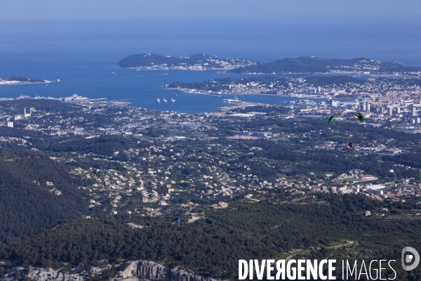 Vue aérienne du Var