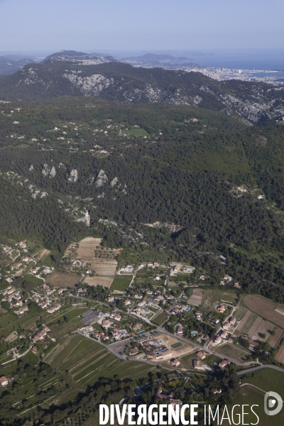 Vue aérienne du Var