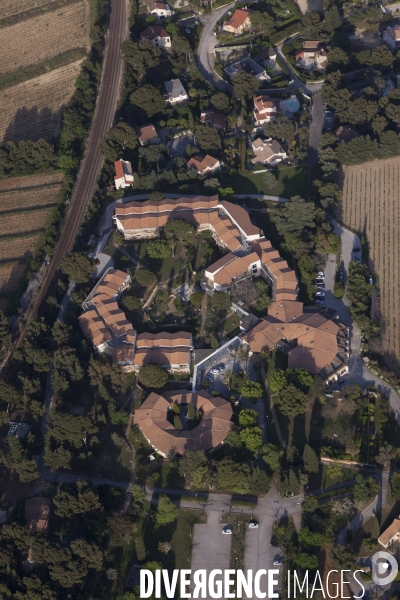 Vue aérienne du Var