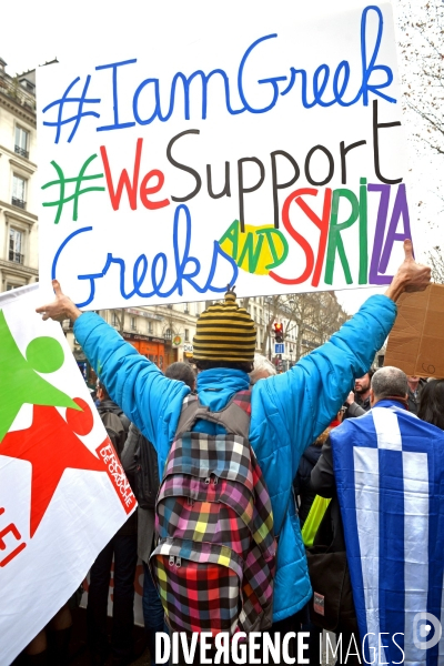 Manifestation en soutien aux peuples grec et syrien
