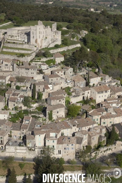 Vue aérienne du Luberon