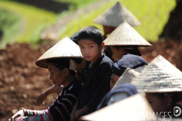 L ethnie des Lo Lo noirs de la region de Cao Bang au nord du Vitetnam