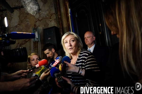 Marine le pen : lancement de la campagne contre le traite transatlantique