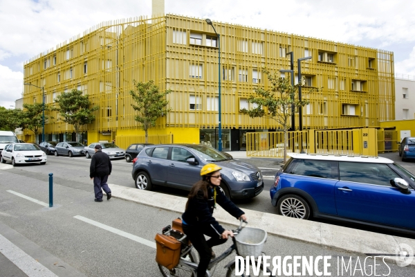 Les ateliers de la  maison des Compagnons du devoir a Pantin.Atelier plomberie