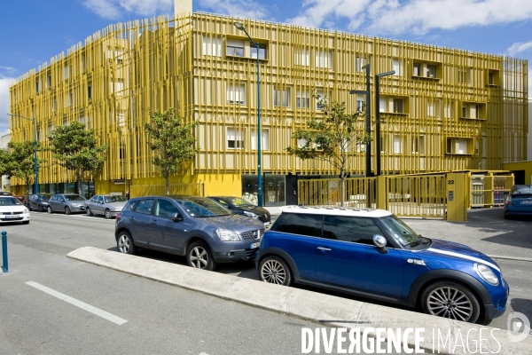 Les ateliers de la  maison des Compagnons du devoir a Pantin.Atelier plomberie