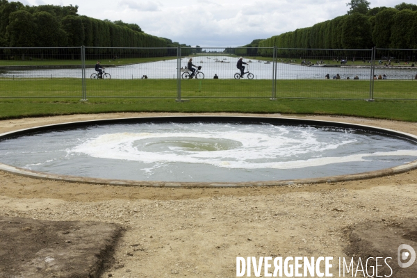 Anish Kapoor à Versailles, mai 2015.