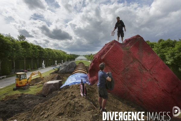 Anish Kapoor à Versailles, mai 2015.