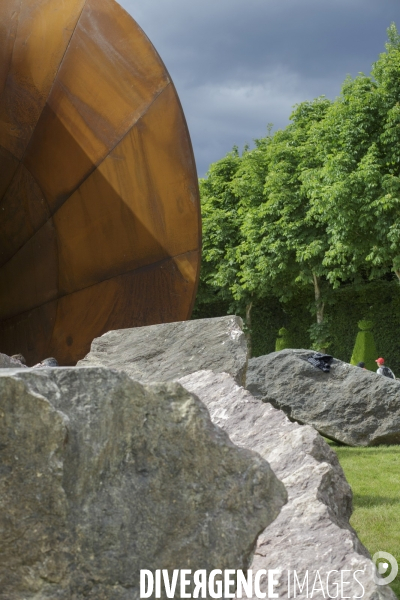 Anish Kapoor à Versailles, mai 2015.