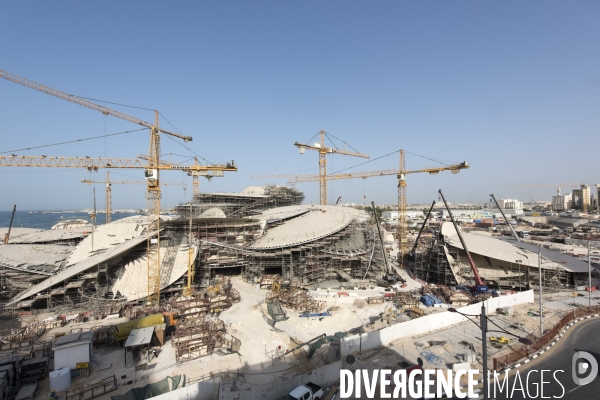 Doha, Qatar - Chantier du National Museum of Qatar - Jean Nouvel