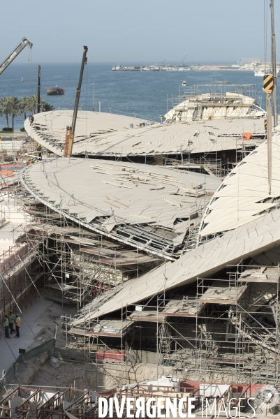 Doha, Qatar - Chantier du National Museum of Qatar - Jean Nouvel