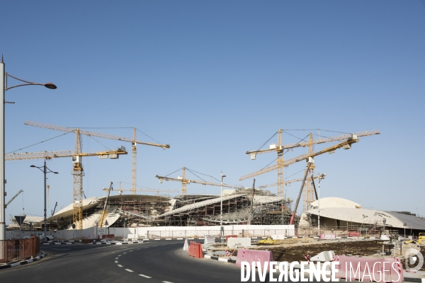 Doha, Qatar - Chantier du National Museum of Qatar - Jean Nouvel