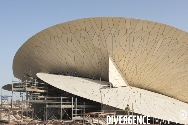 Doha, Qatar - Chantier du National Museum of Qatar - Jean Nouvel