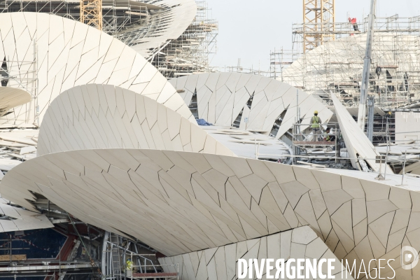 Doha, Qatar - Chantier du National Museum of Qatar - Jean Nouvel