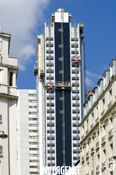 Illustration Mai 2015. Renovation thermique et phonique de la tour Super Montparnasse