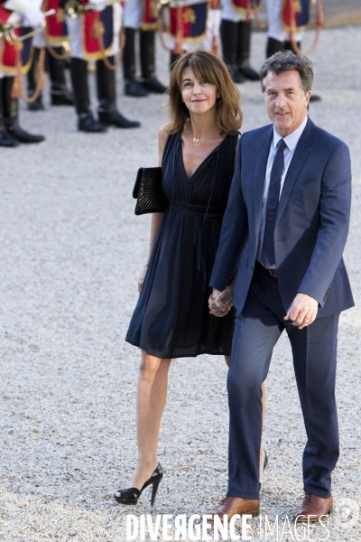 Diner d Etat offert au Palais de l Elysée en l honneur du roi FELIPE VI d Espagne et de la reine LAETIZIA.