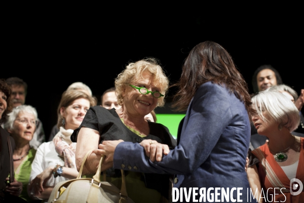 Paris : Meeting d Europe Ecologie les Verts