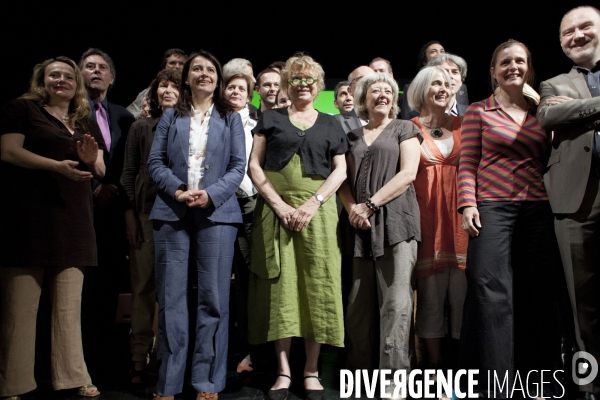 Paris : Meeting d Europe Ecologie les Verts