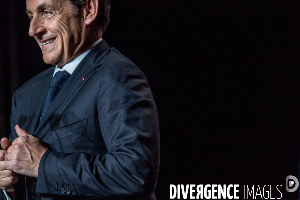 Nicolas Sarkozy, réunion publique à Asnières