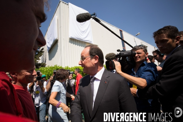 François Hollande chez Scop Ti (ex-Fralib)