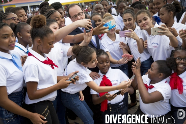 François Hollande, voyage officiel dans les Caraïbes