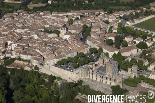 Vue aérienne du Luberon