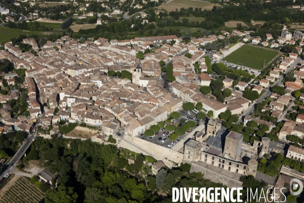 Vue aérienne du Luberon