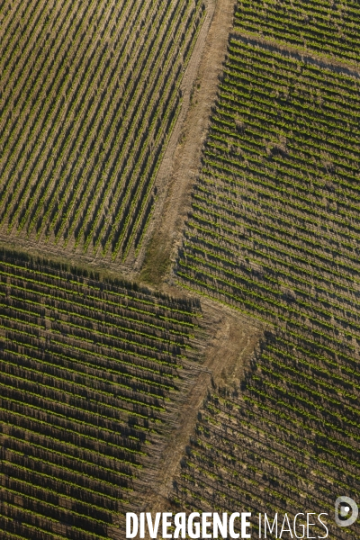 Vue aérienne du Luberon