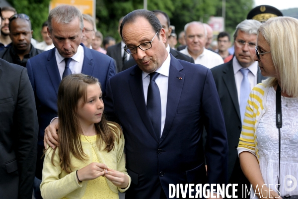 François HOLLANDE. Commémoration du massacre de Tulle.