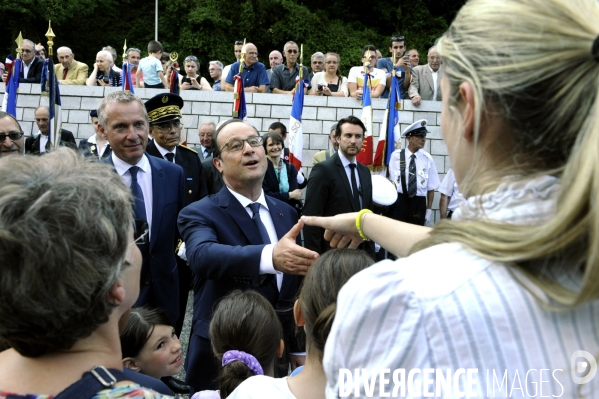 François HOLLANDE. Commémoration du massacre de Tulle.