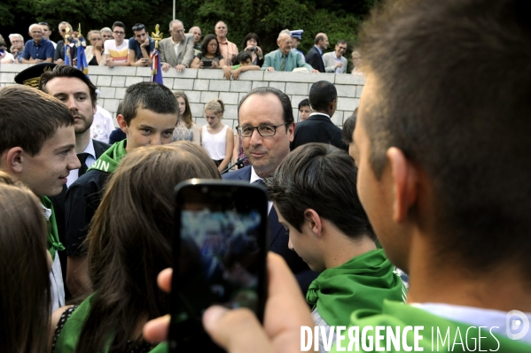 François HOLLANDE. Commémoration du massacre de Tulle.