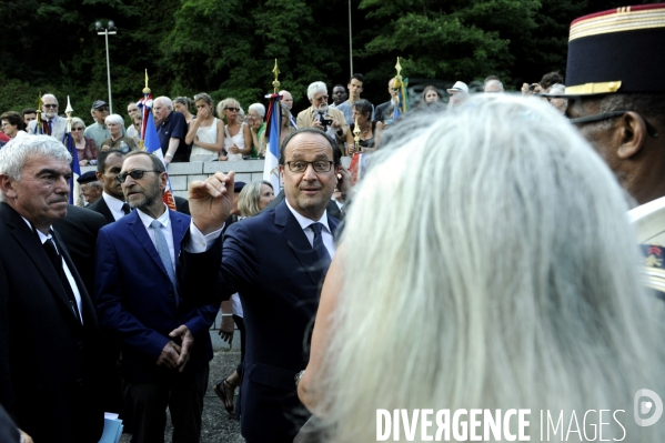 François HOLLANDE. Commémoration du massacre de Tulle.