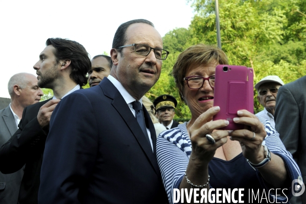 François HOLLANDE. Commémoration du massacre de Tulle.