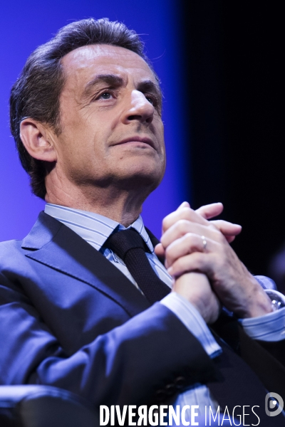 Puteaux,  reunion publique de N. Sarkozy