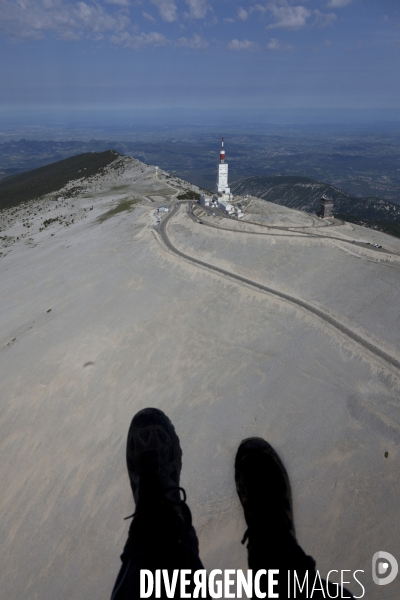 Vue aerienne du Mont Ventoux