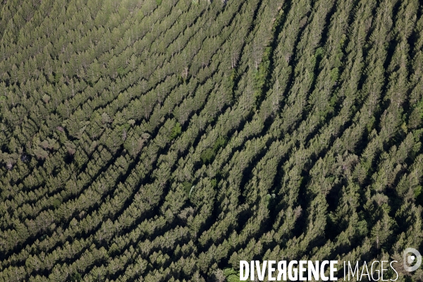 Vue aerienne du Mont Ventoux