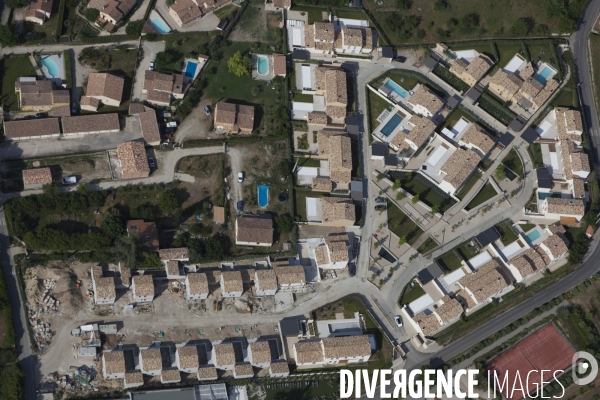 Vue aerienne du Mont Ventoux