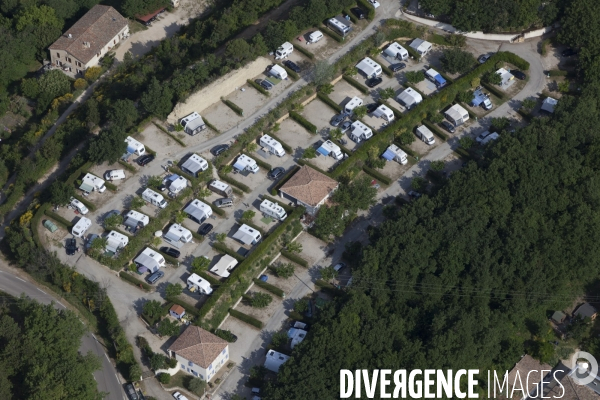 Vue aerienne du Mont Ventoux