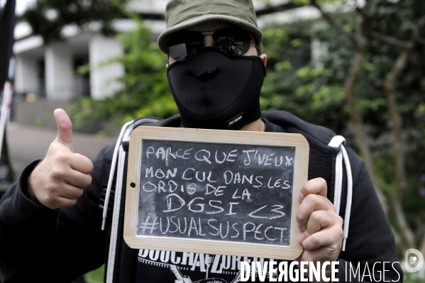 Manifestation contre la loi sur le renseignement