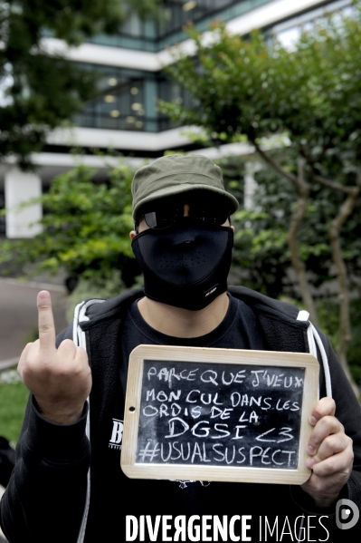 Manifestation contre la loi sur le renseignement