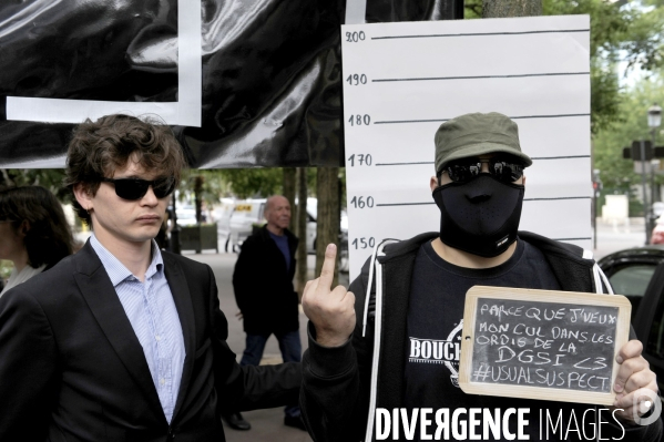 Manifestation contre la loi sur le renseignement