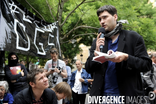 Manifestation contre la loi sur le renseignement
